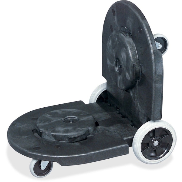 Rubbermaid Commercial Dolly, Brute Tandem, 40 Gal. Cap, 20-13/16"x45-5/16"x8-3/4", BK RCP264600BK - main